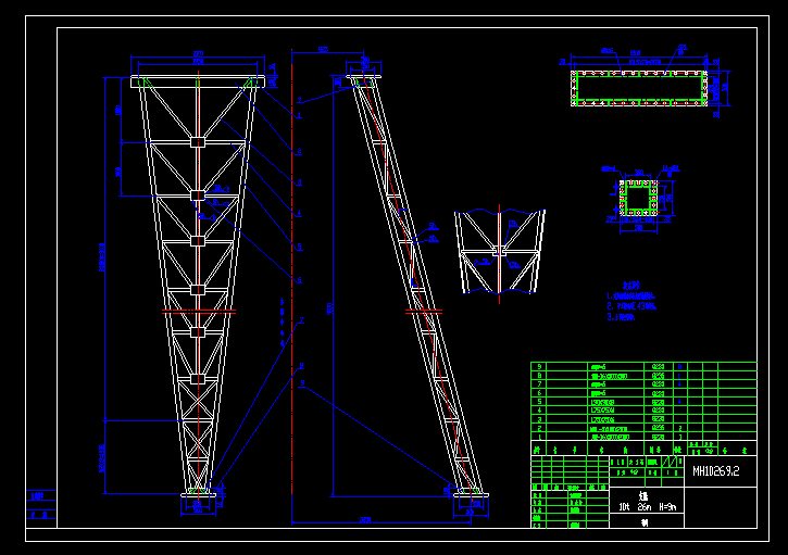 ؙC֧cadD 10t-26m H=9m